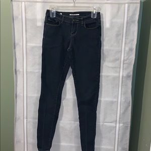 Red Blue Denim Skinny Jeans